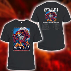 Metallica M72 Tour Unisex T Shirt – Hokie Reaper Design – Lane Stadium Blacksburg VA – May 7 2025 – Official Merch 3