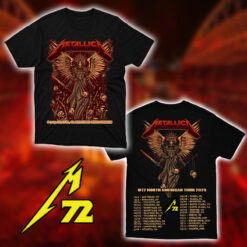 Metallica M72 Unisex T shirt Atlanta June 3 2025 ft Pantera & Suicidal Tendencies (Official Tour Tee) 2