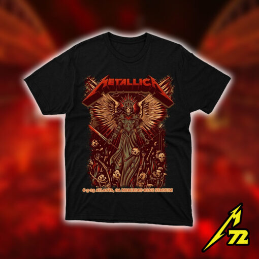 Metallica M72 Unisex T shirt Atlanta June 3 2025 ft Pantera & Suicidal Tendencies (Official Tour Tee) 3