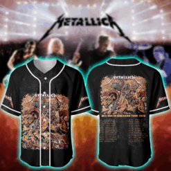 Metallica M72 World Tour Baseball Jersey Denver June 29  2025 at Empower Field at Mile High 2