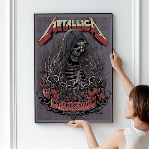 Metallica M72 World Tour Canvas Wall Art Landover Pop‑Up Exclusive Northwest Stadium May 28 2025