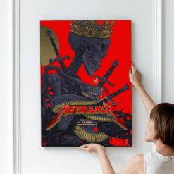 Metallica M72 World Tour Poster Canvas Wall Art – Sonic Temple Columbus No Repeat Weekend – May 11 2025