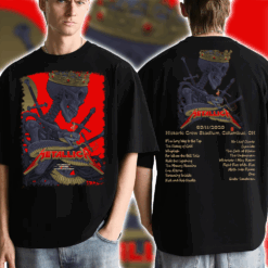 Metallica M72 World Tour Unisex T Shirt No Repeat Weekend Columbus May 11 2025 at Sonic Temple 3