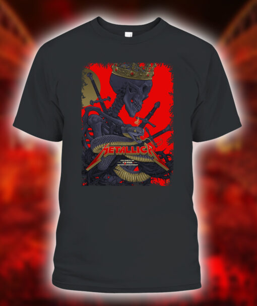 Metallica M72 World Tour Unisex T Shirt – No Repeat Weekend – Columbus May11 2025 at Sonic Temple 1