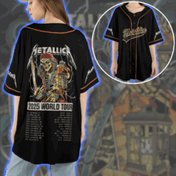 Metallica Pirate Skeleton Tampa 2025 Baseball Jersey M72 World Tour Night 2 Exclusive June 8 2