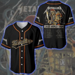 Metallica Pirate Skeleton Tampa 2025 Baseball Jersey M72 World Tour Night 2 Exclusive June 8 3