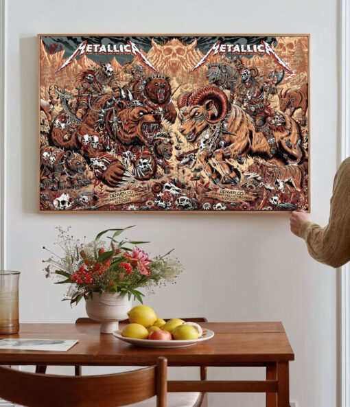 Metallica Ram Reaper Canvas Wall Art Collector’s Full Show Edition June 1