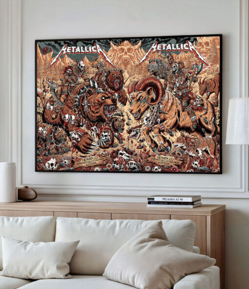 Metallica Ram Reaper Canvas Wall Art – Collector’s Full Show Edition June 3