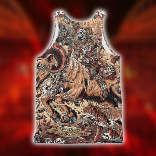 Metallica Ram Reaper Tank Top – Limited Tour Drop Denver Night 2 June 29, 2025 2