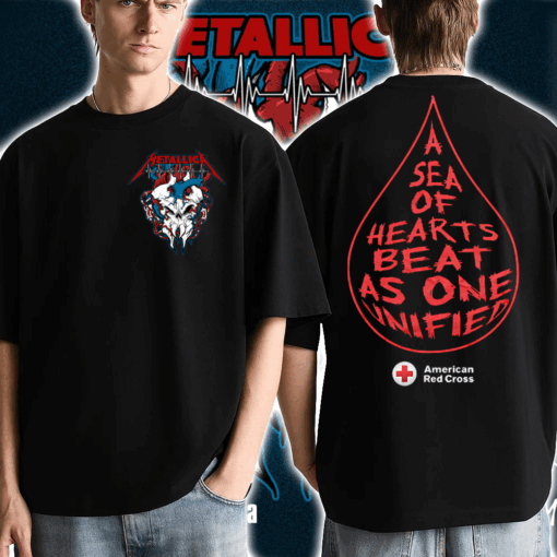 Metallica Red Cross Limited Edition T‑Shirt Give Where You Live Campaign July 29 2025–Feb 28 2026