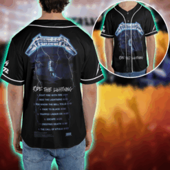 Metallica Ride the Lightning 1984 Tour Baseball Jersey Vintage Album 1