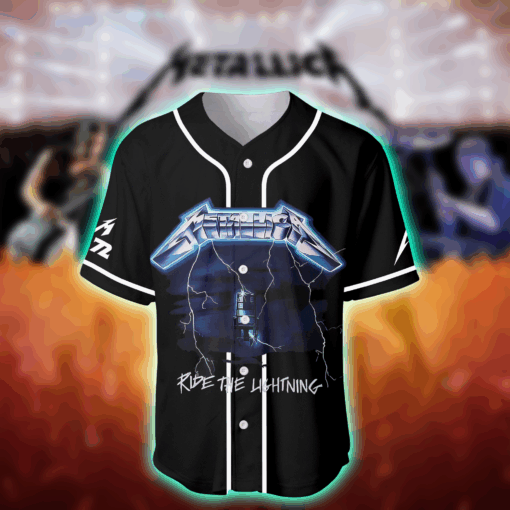 Metallica Ride the Lightning 1984 Tour Baseball Jersey Vintage Album 4