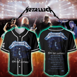 Metallica Ride the Lightning 1984 Tour Baseball Jersey Vintage Album 5