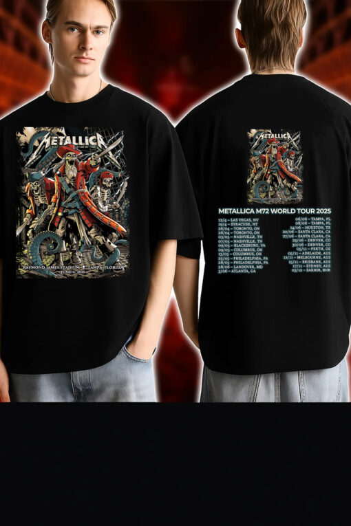 Metallica T Shirt – M72 World Tour Tampa Florida June 6 2025 – Snake Pit Graphic Design 3
