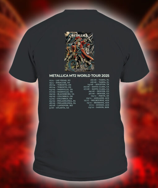 Metallica T Shirt – M72 World Tour Tampa Florida June 6 2025 – Snake Pit Graphic Design