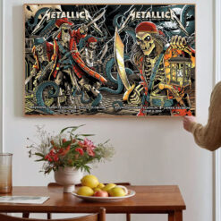 Metallica Tampa Full Show Poster Canvas M72 World Tour Weekend Raymond James Stadium June 6 8 2025