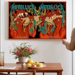 Philadelphia Metallica M72 World Tour Poster Canvas Wall Art No Repeat Weekend Full Show Edition May 2325 at Lincoln Financial Field 1