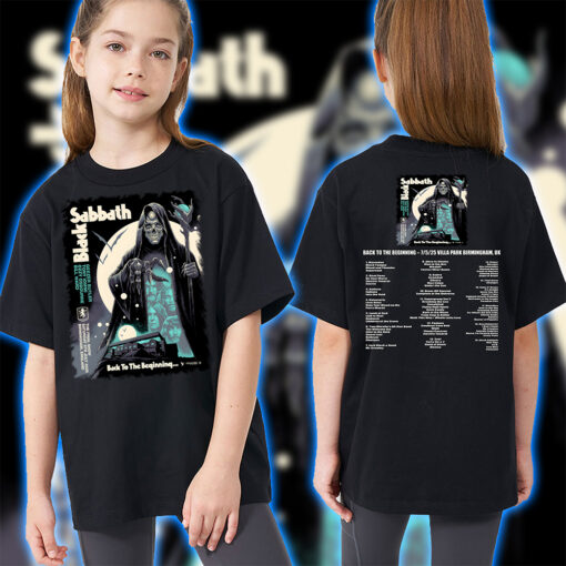 Metallica Final Show Back to the Beginning July 5 2025 Villa Park Birmingham Kids T Shirt 2