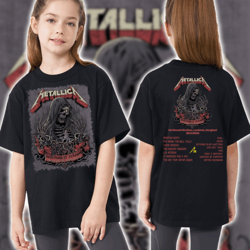 Metallica Kids T Shirt Full Setlist Edition M72 Tour Landover May 28 1