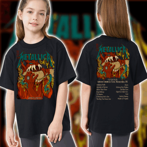 Metallica Kids T Shirt M72 Tour Philadelphia May 23 2025 1