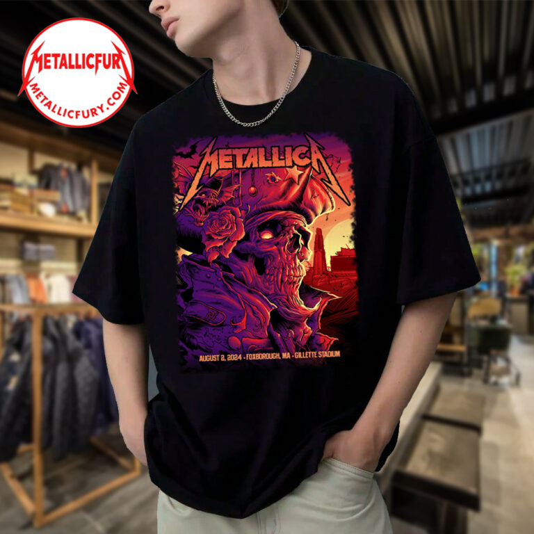 Metallica M72 2024 Foxborough Night 1 T-Shirt – August 2 Gillette ...