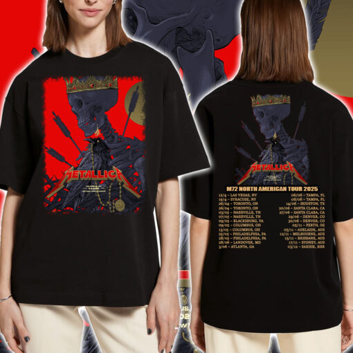 Metallica M72 2025 Columbus Night 1 T Shirt May 9 Historic Crew Stadium Limited Edition 2
