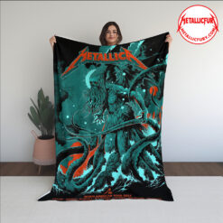 Metallica M72 North American Tour Blanket Tampa June 6 8 2025 Raymond James Stadium Cthulhu Mythos Design