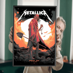 Metallica M72 Tour 2025 Houston Poster Lone Wanderer Key Art June 14 at NRG Stadium 1