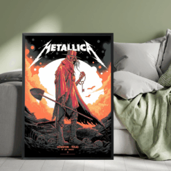Metallica M72 Tour 2025 Houston Poster Lone Wanderer Key Art June 14 at NRG Stadium 2