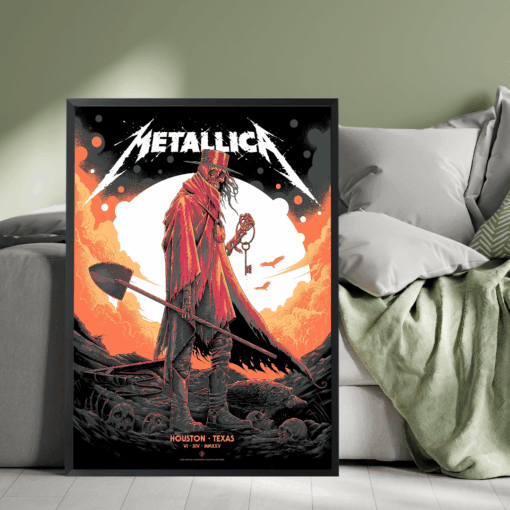 Metallica M72 Tour 2025 Houston Poster Lone Wanderer Key Art June 14 at NRG Stadium 2