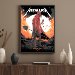 Metallica M72 Tour 2025 Houston Poster Lone Wanderer Key Art June 14 at NRG Stadium 3