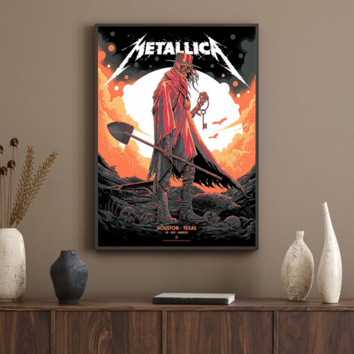 Metallica M72 Tour 2025 Houston Poster Lone Wanderer Key Art June 14 at NRG Stadium 3