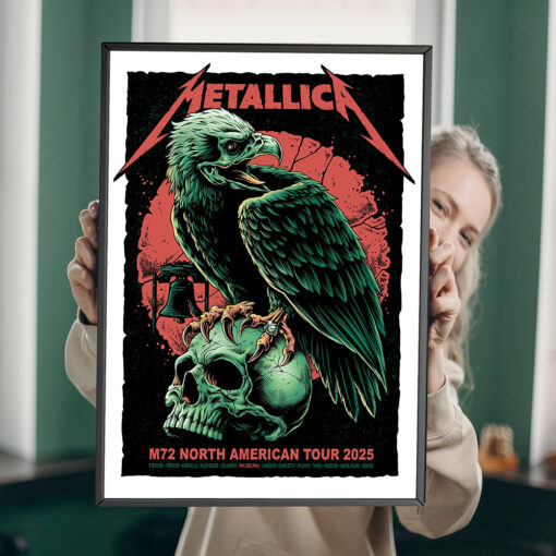 Metallica M72 Tour Eagle Skull Two Sided T Shirt Official Philadelphia Concert Merch May 23–25 2025 at Lincoln Financial Field 1