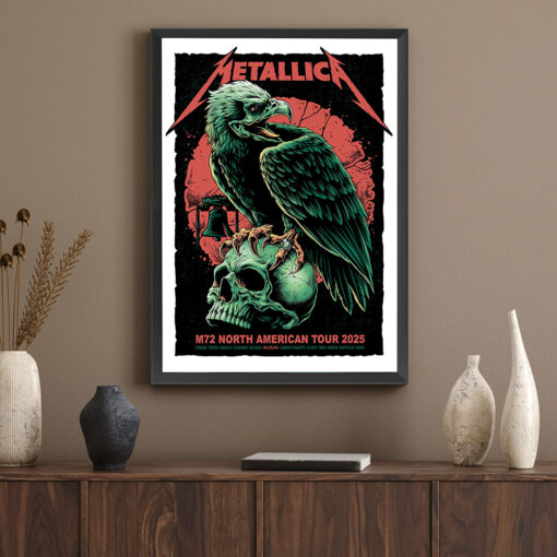 Metallica M72 Tour Eagle Skull Two Sided T Shirt Official Philadelphia Concert Merch May 23–25 2025 at Lincoln Financial Field 3