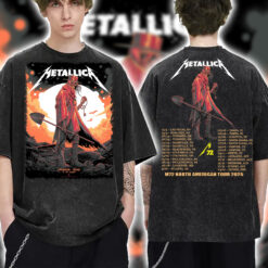 Metallica M72 Tour Houston Washed T Shirt Lone Wanderer June 14 2025