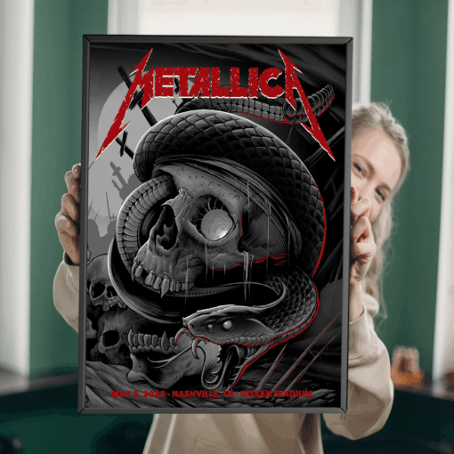 Metallica M72 Tour Nashville Poster Night at Nissan Stadium May 3 2025 1