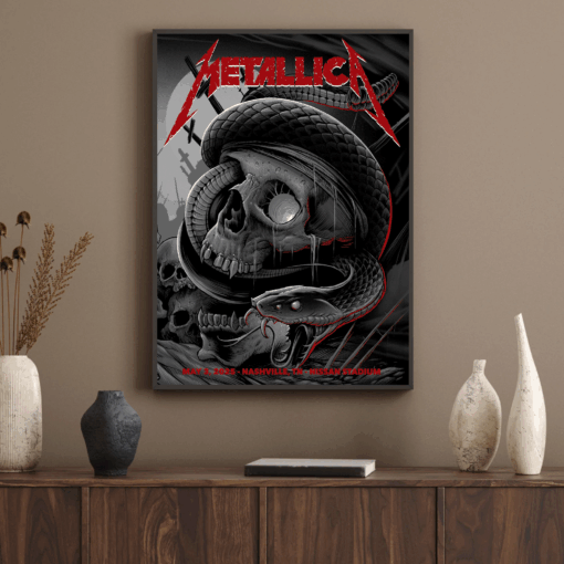 Metallica M72 Tour Nashville Poster Night at Nissan Stadium May 3 2025 3