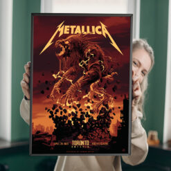 Metallica M72 World Tour 2025 Poster Canvas Wall Art Toronto ON April 26 at Rogers Centre 1