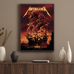 Metallica M72 World Tour 2025 Poster Canvas Wall Art Toronto ON April 26 at Rogers Centre 3