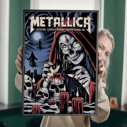 Metallica M72 World Tour 2025 Poster Santa Clara CA June 22 at Levi’s Stadium 1