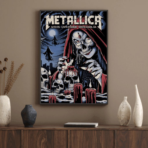 Metallica M72 World Tour 2025 Poster Santa Clara CA June 22 at Levi’s Stadium 3