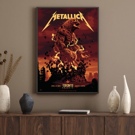 Metallica M72 World Tour 2025 Poster Toronto ON April 24 at Rogers Centre 3