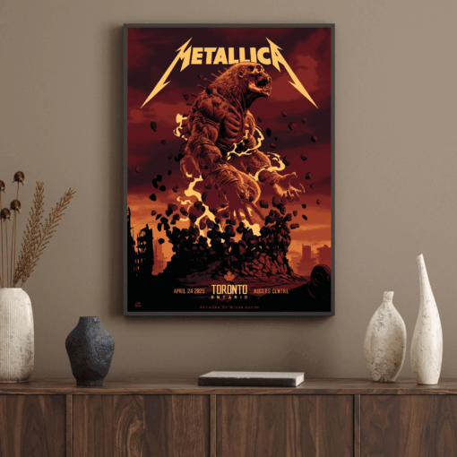 Metallica M72 World Tour 2025 Poster Toronto ON April 24 at Rogers Centre 3