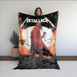 Metallica M72 World Tour Blanket Lone Wanderer Design Houston June 14 2025 at NRG Stadium