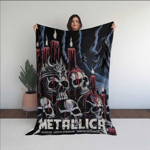 Metallica M72 World Tour Blanket Santa Clara California June 20 2025 Levis Stadium