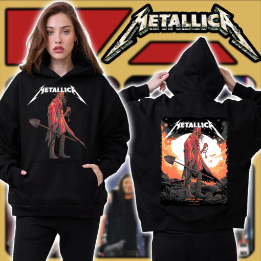 Metallica M72 World Tour Hoodie Houston June 14 2025 NRG Stadium Texas Lone Wanderer Reaper Artwork 2