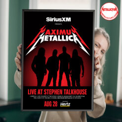 Metallica M72 World Tour Poster Amagansett August 28 2025 The Stephen Talkhouse New York SiriusXM Maximum Metallica 1