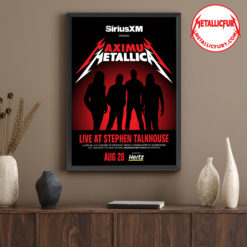 Metallica M72 World Tour Poster Amagansett August 28 2025 The Stephen Talkhouse New York SiriusXM Maximum Metallica 3