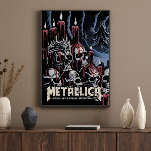 Metallica M72 World Tour Poster Santa Clara Levis Stadium June 20 3