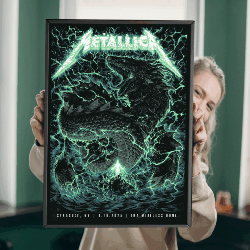 Metallica M72 World Tour Syracuse Poster April 19 2025 JMA Wireless Dome 1